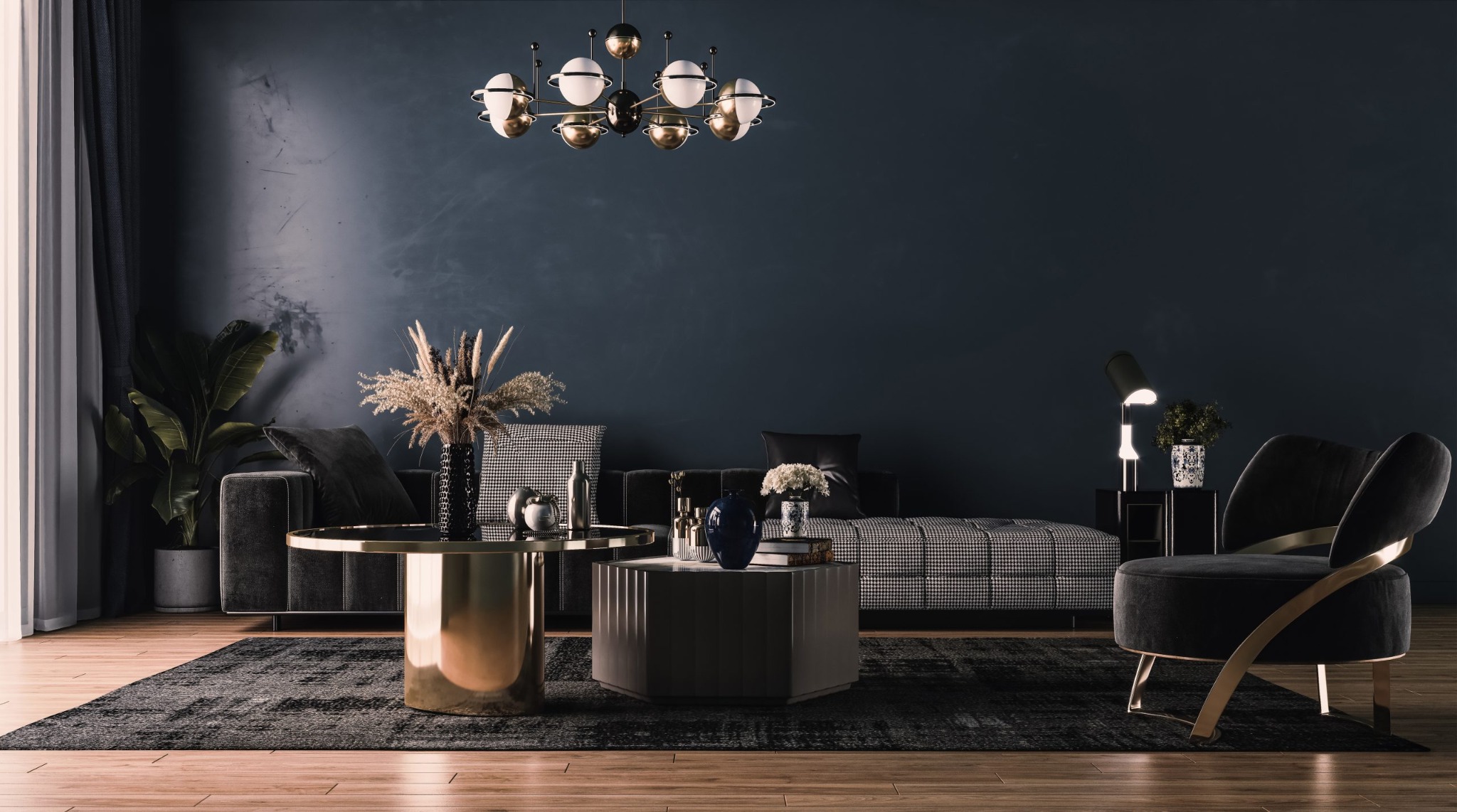 Dark luxury creative office interior representing ongoing creative and visibility support