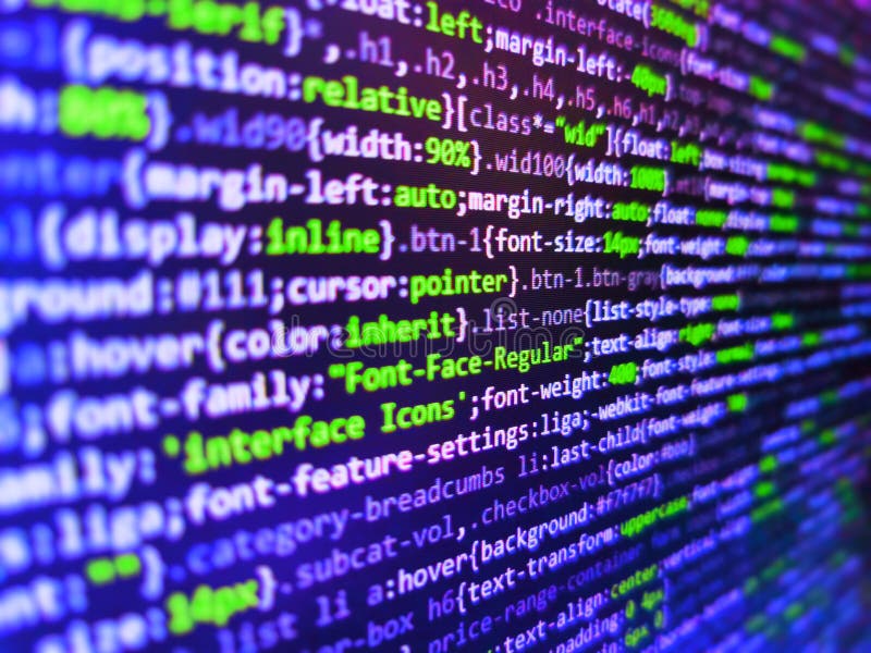 Web development code on dark screen representing website design and development